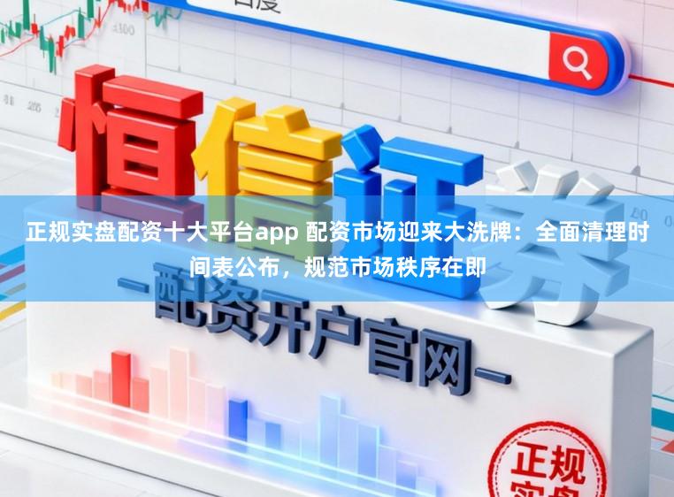 正规实盘配资十大平台app 配资市场迎来大洗牌:全面清理时间表公布,规范市场秩序在即