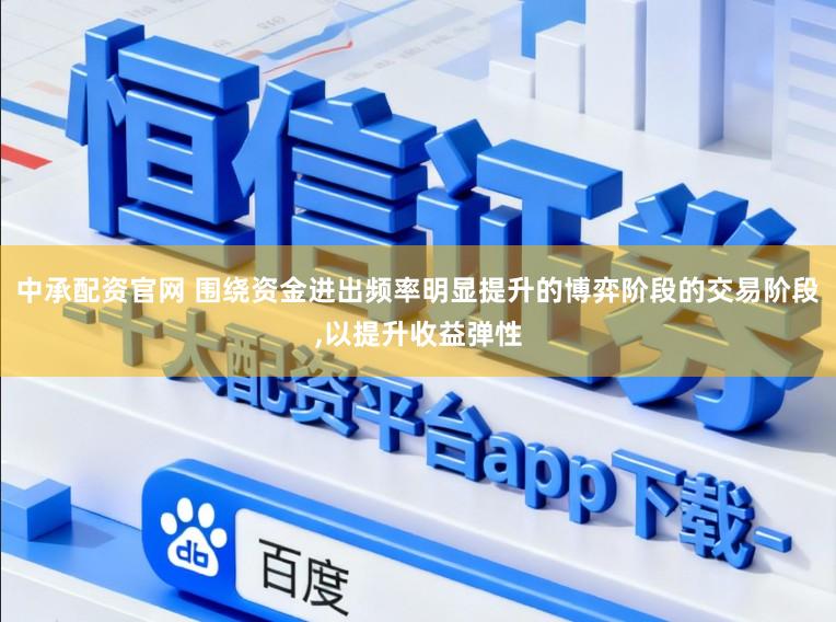 中承配资官网 围绕资金进出频率明显提升的博弈阶段的交易阶段，以提升收益弹性